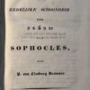 Mythology 1832 I Proeve over de zedelijke schoonheid der poëzij van Sophocles