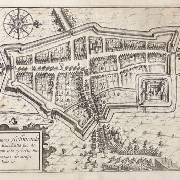 Cartography Helmond, Blaeu 1612 I Hoc est ciuitas Hellmonda per quam excellentia sua de Nassou