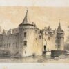 Lithografie van Kasteel te Helmond