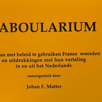 Taboularium, lijst van met beleid te gebruiken Franse woorden