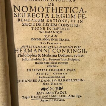 dissertatie Helmstedt Henning Müller 1663.