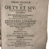 Theses politicae de ortu Helmstedt Henning Müller 1658
