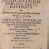 Aphorismi centum politici de judiciis Helmstedt Henning Müller 1666