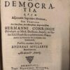 Dissertatio politica de democratia [...] Helmstedt Henning Müller 1643