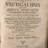 Disputatio de vectigalibus [...] Helmstedt Jacob Müller 1665