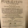 Discursus academicus de pluralitate votorum [...] Helmstedt Heinrich David Müller 1675