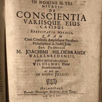 De conscientia variisque Helmstedt Henning Müller 1652