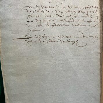 Extract uit een brief van Philippe Silvercroon d.d. 29-1-1653 aan de secretaris van wijlen de ambassadeur Spieringh,