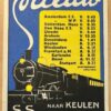 Tijdschema voor de trein van Amsterdam naar Stuttgart 1913.