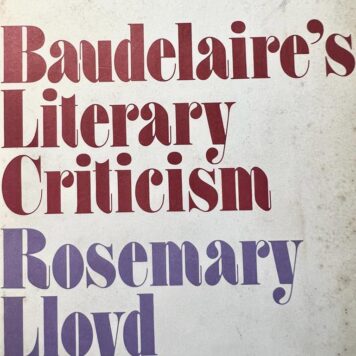 Baudelaire's literary criticism