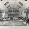 De Fransche manege te Amsterdam, antieke prent, lithografie