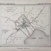 Provincie Noord- Holland Gemeente Beverwijk. kaart. prent.
