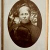 Two carte-de visite photo's on cardboard, Holleman - Van Hoven
