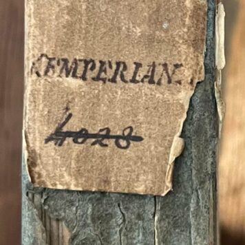 Auction Catalogue, 1825, Kemper | Bibliotheca Kemperiana, sive Catalogus Librorum qui studiis inservierunt viri nobilissimi Joannis Melchioris Kemper (...). Leiden, S. et J. Luchtmans, 376 [2] 29.