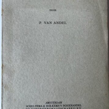 Van Andel: Over Morbus Werhofii Amsterdam Scheltema 1938