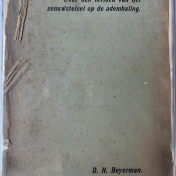 Beyerman: Over den invloed van het zenuwstelsel op de ademhaling 1900.