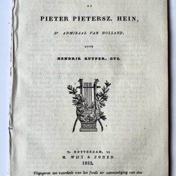 Lofdicht op Piet Hein door Kuyper 1832.