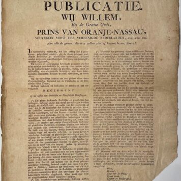 Publication / Affiche 1813 Impost taxes on goods