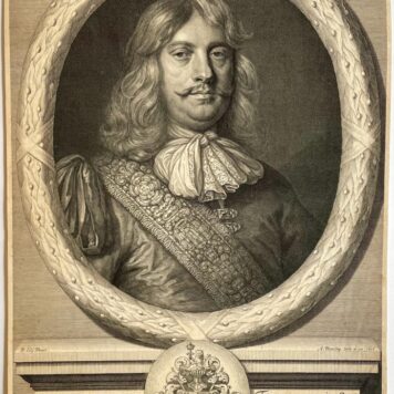 Print portrait of Admiral Cornelis Tromp by Blooteling 1676