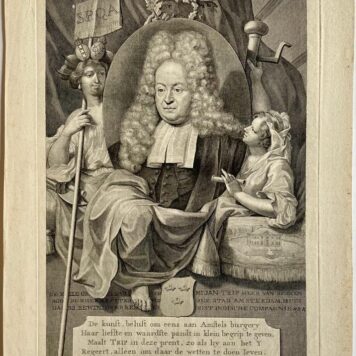 Print portrait of Amsterdam mayor Jan Trip VOC by Houbraken 1720