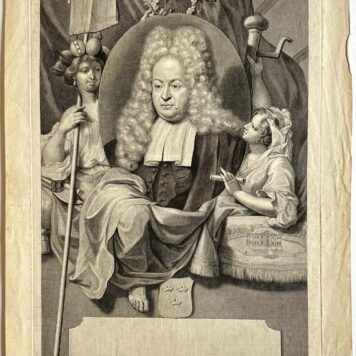 Print portrait of Amsterdam mayor Jan Trip by Houbraken 1720