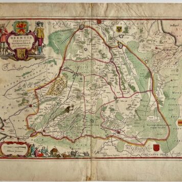 Cartography print Drenthe by Van den Broeck 1666