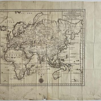 Print Cartography Eastern World Map by Tirion 1755
