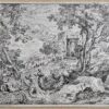 Antique prints Arcadian landscapes by Abraham Genoels