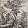Antique print The large tree by Jan Both