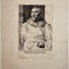 Antique print Portrait of Adam van Noort by Anthony van Dyck