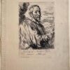 Antique print Portrait of Joos de Momper by Anthony van Dyck