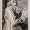 Antique print Portrait of Hendrik van Steenwyck II by Paulus Pontius.