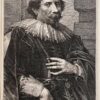 Antique print Portrait of Deodat Delmont by Vorsterman.