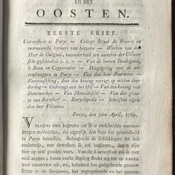 4 volumes, 1778-1782, Travel Letters | J.J. Björnstähls Reize door Europa en het Oosten. Utrecht/Amsterdam, G. van den Brink, Jansz/Wed. van Esveldt en Holtrop, 1778-1783, 4 volumes.
