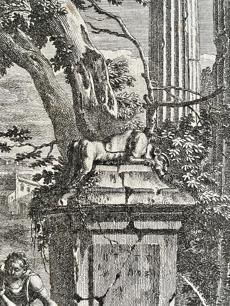Antique print Mirtillo disguised as a nymph by Richard van Orley II