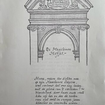 Poem 'De Haarlemse hofjes' 1-5-1983 Harry Prenen