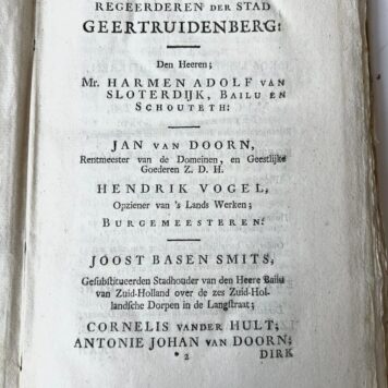 Nuyssenburg Korte beschrijving van Geertruidenberg 1774