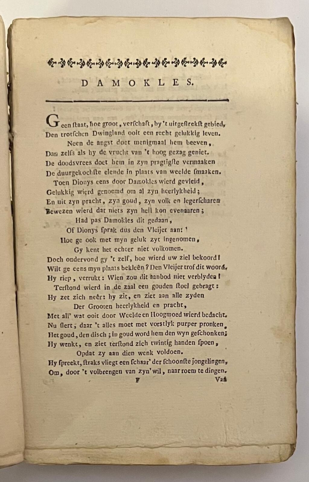 Fabelen. Utrecht, J. van Schoonhoven & Comp., 1775. [3 delen in 1 band met doorlopende paginering]