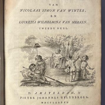 First Edition, 1774-86, Women | Tooneelpoëzy. Amsterdam, Pieter Meijer, 1774-1786, 2 volumes.
