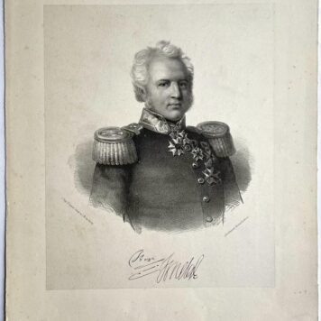 Portret van militair Ralph Dundas Tindal (1773-1834) door E. Spanier