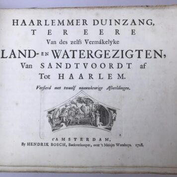 Illustrated, Landscapes, Visscher | Haarlemmer duinzang, 1728.