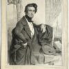 Portret van Belgische kunstenaar Petrus Kremer door Baugniet 1838