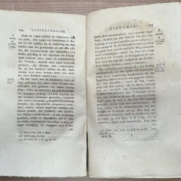 Complete set, 1821-1826, Dutch History | Vaderlandsche historie, vervattende de geschiedenissen der Ver. Nederlanden van de vestiging van het erfstadhouderschap (..) tot aan 's lands verlossing uit de inlijving in het Franse keizerrijk. Amsterdam, E. Maaskamp, 1821-1826, 4 volumes.
