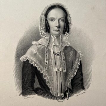 Original print, lithography 19th century I Portret van Anna Louisa Geertruida Bosboom-Toussaint ? (1812-1886) of Mevr. de Vries ? door L. de Koningh, gepubliceerd in de 19e eeuw, 1 p.