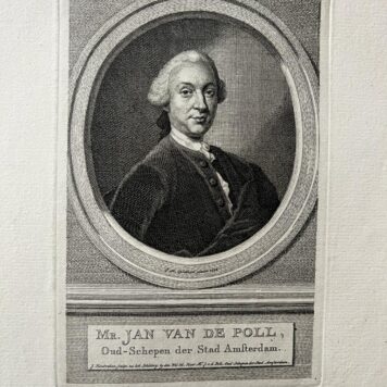 Portret van schepen Jan van de Poll door Houbraken