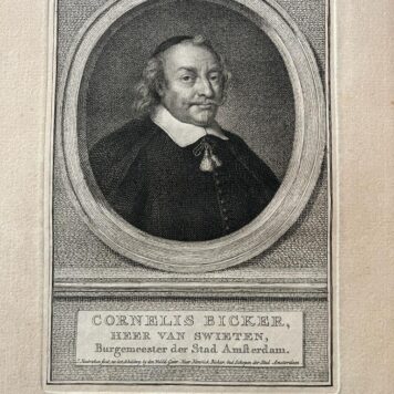 Portret van Cornelis Bicker door Houbraken