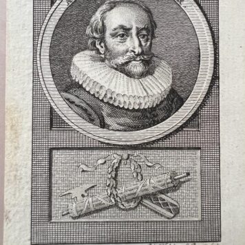 Portret van Andries Bikker Bicker door Vinkeles