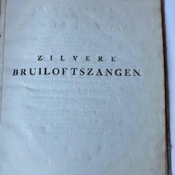 Occasional poem 1778, decorative paper binding | Ter zilvere bruilofte Gerardus Wijthoff and Sara Vos