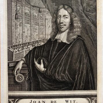 Portrait print of Joan de Wit Johan de Witt Gebroeders de Witt prent