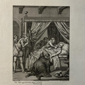 Ziekbed van de Prins van Oranje 1574 by Theodoor Koning